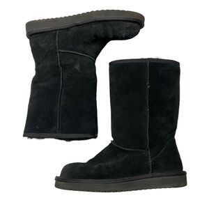 KOOLABURRA BY UGG Black Classic Tall Suede Leather Winter Boots Size 7